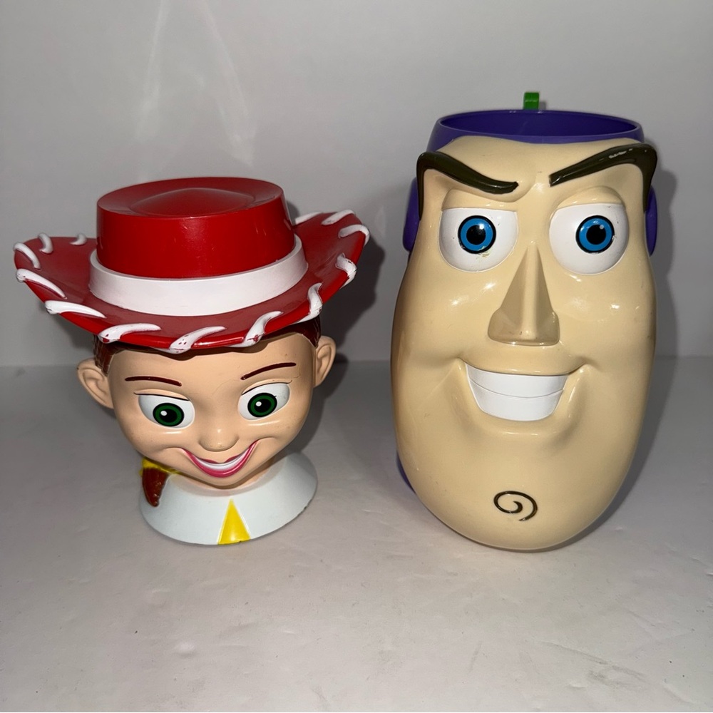 Disney Pixar Toy Story Jessie And Buzz Lightyear Cups Mugs